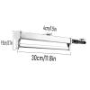 JIAHESHYP Pull Out Clothes Hanger Rail, Extendable Closet Rod, Adjustable Wardrobe Clothing Rail,Closet Organizer Rack for Houseware, Load 25kg (Size : 30cm) view 2