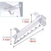 Extendable Pull Out Cupboard Wardrobe Rail, Pull-Out Pants Clothes Hanger Rod Sliding Hanging Rail, Metal Hanger Organizer Rack for Scarf, Trouser, Clothes and Sock (Size : 36cm/14inch) view 2