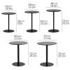 ZDMZR Side Tables Bedroom, Round Side Table Small End Table, Round Coffee Table for Small Spaces Living Room Bedroom Patio (Color : D, Size : 60 * 72cm) view 3