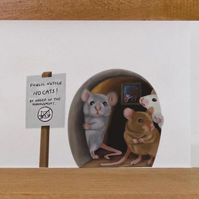 9pcs 3D Mouse Hole Wall Decals Cute Stickers Decorative Creative Pattern,for Living Room Nursery Bedroom Kids Room Home Wall DecorationC