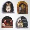 9pcs 3D Mouse Hole Wall Decals Cute Stickers Decorative Creative Pattern,for Living Room Nursery Bedroom Kids Room Home Wall DecorationC view 3