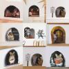 9pcs 3D Mouse Hole Wall Decals Cute Stickers Decorative Creative Pattern,for Living Room Nursery Bedroom Kids Room Home Wall DecorationC view 4