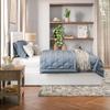 AFI Canyon Queen Farmhouse Solid Wood Platform Bed with Footboard & Twin XL Trundle, White view 4