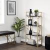 LumiSource Constellation Bookcase, Gold Bookshelf, Book Shelves for Bedroom, Small Bookshelf, Display Shelf, Tall Bookshelf, Contemporary Book Shelf view 2