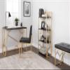LumiSource Constellation Bookcase, Gold Bookshelf, Book Shelves for Bedroom, Small Bookshelf, Display Shelf, Tall Bookshelf, Contemporary Book Shelf view 4