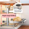 Atkits Adjustable Shelf Organizer Rack Under Sink Kitchen Organizer Pull Out Metal Under Sink Organizers and Storage Pull Out Drawers view 2
