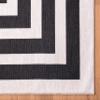 Abani Parker Collection Area Rug -Cream/Black Rectangles Design -4' x 6' - Easy to Clean - Durable for Kids and Pets - Non-Shedding - Machine Washable - for Living Room, Bedroom & Office view 3