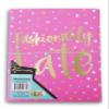 Patterned Photo Album with Elastic Binding and Plastic Sleeves, Holds 40 Photos (Fashionably Late Pink Confetti) view 1