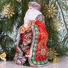 TYCHEART STUDIO Wooden Hand Carved Santa Claus & Forest Animals Figurine 14"-Hand Painted Merry Christmas Home Decoration - Funny Made in Ukraine view 3