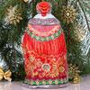 TYCHEART STUDIO Wooden Hand Carved Santa Claus & Forest Animals Figurine 14"-Hand Painted Merry Christmas Home Decoration - Funny Made in Ukraine view 4