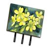 Caroline's Treasures South Carolina Yellow Jessamine in Watercolor Leash or Key Holder Wall Hooks, Key Hooks Holder, Coat Rack Wall Mount, Coat Hooks, Hooks for Hanging Keys, Towels, Aprons, Leashes view 1
