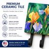Caroline's Treasures Tennessee Iris Decorative Ceramic Triple Wall Hook view 3
