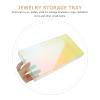 3 Pack Acrylic Perfume Vanity Tray Organizer, Transparent Jewelry Tray for Makeup, Cosmetics, Trinkets, Bathroom Supplies, Dresser Tops, and Office Storage view 4