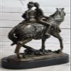 Timeless Love: Milo`s Solid Bronze Sculpture Bride and Groom on Horse Back - Wedding Decor Decorative Gift Home Sale by Exotic Bronze view 4