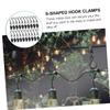 DECHOUS 40pcs s Hooks for Curtain Rods Multipurpose Shower Hook Clamps Photo Clips for Hanging Drapes Sturdy Hanger for Bathroom Home Decor Helper view 2