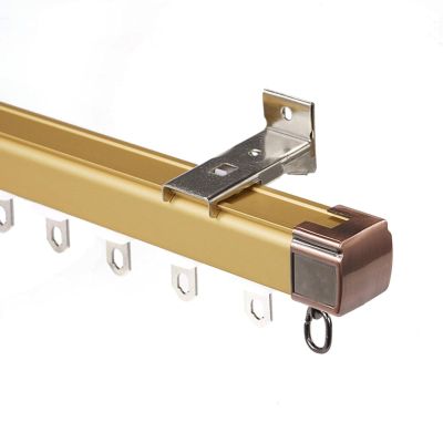 YJLTKL Curtain Tracks Ceiling Or Wall Mount Ceiling Curtain Track for Curtains, Room Divider, RV Curtain, Shower Curtain, Hospital Curtain Track System (Color : D-Wall, Size : 6m/19.7FT(4 * 1.5m))