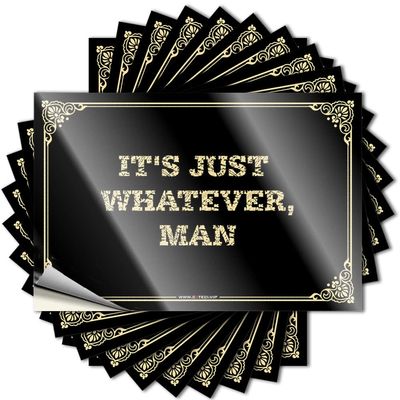 Funny Bumper Stickers for Adults It's Just Whatever, Man Stickers Car Stickers Funny Bumper Stickers (Color : Colour, Size : 8X12CM)