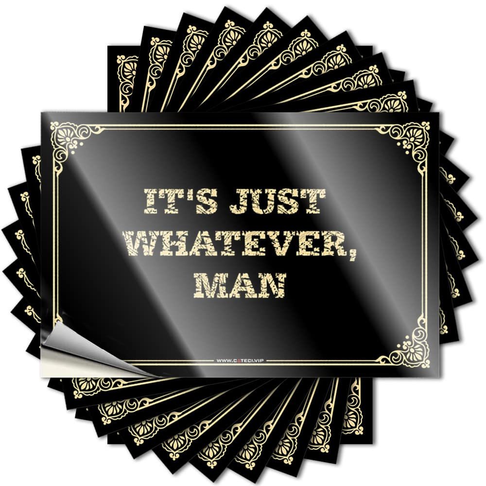 Funny Bumper Stickers for Adults It's Just Whatever, Man Stickers Car Stickers Funny Bumper Stickers (Color : Colour, Size : 8X12CM)