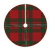 DKJlitter Christmas Tree Skirt, Old Scotsman Clan MacGregor Gregor Tartan Plaid Xmas Tree Skirts Mat Farmhouse Rustic Xmas Holiday Indoor Party Outdoor Decoration 48 inches view 2