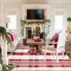 Christmas Door Mat Outdoor 4' x 6' Red and White Plaid Rug Christmas Decor Rug Cotton Hand-Woven Layered Door Mats Washable Carpet for Front Porch, Kitchen, Farmhouse, Entryway view 4