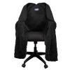 The Original Office Chair Blanket by SnuggleBack; Cozy Comfy Office Desk Chair Wrap Attaches for Convenient Heat and Hands-Free. Stay Warm In The Winter or Summer. Sherpa Fur Lining view 1