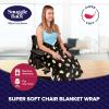The Original Office Chair Blanket by SnuggleBack; Cozy Comfy Office Desk Chair Wrap Attaches for Convenient Heat and Hands-Free. Stay Warm In The Winter or Summer. Sherpa Fur Lining view 2