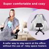 The Original Office Chair Blanket by SnuggleBack; Cozy Comfy Office Desk Chair Wrap Attaches for Convenient Heat and Hands-Free. Stay Warm In The Winter or Summer. Sherpa Fur Lining view 3