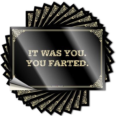 Bumper Sticker It was You. You Farted. Stickers Cave Man Bar Race Car Stickers and Decals (Color : Colour, Size : 8X12CM)