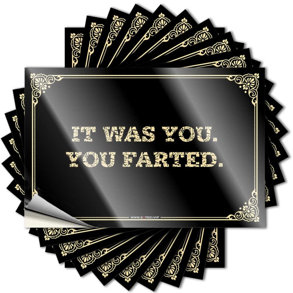 Bumper Sticker It was You. You Farted. Stickers Cave Man Bar Race Car Stickers and Decals (Color : Colour, Size : 8X12CM)