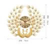 BinOxy Living Room Wall Clock Peacock Clock Living Room Modern Wall Clock Clock Creative Big Wall Clock Fashion Living Room Decoration Wall Clock Gold Wall Clocks (Color : Brass) view 2