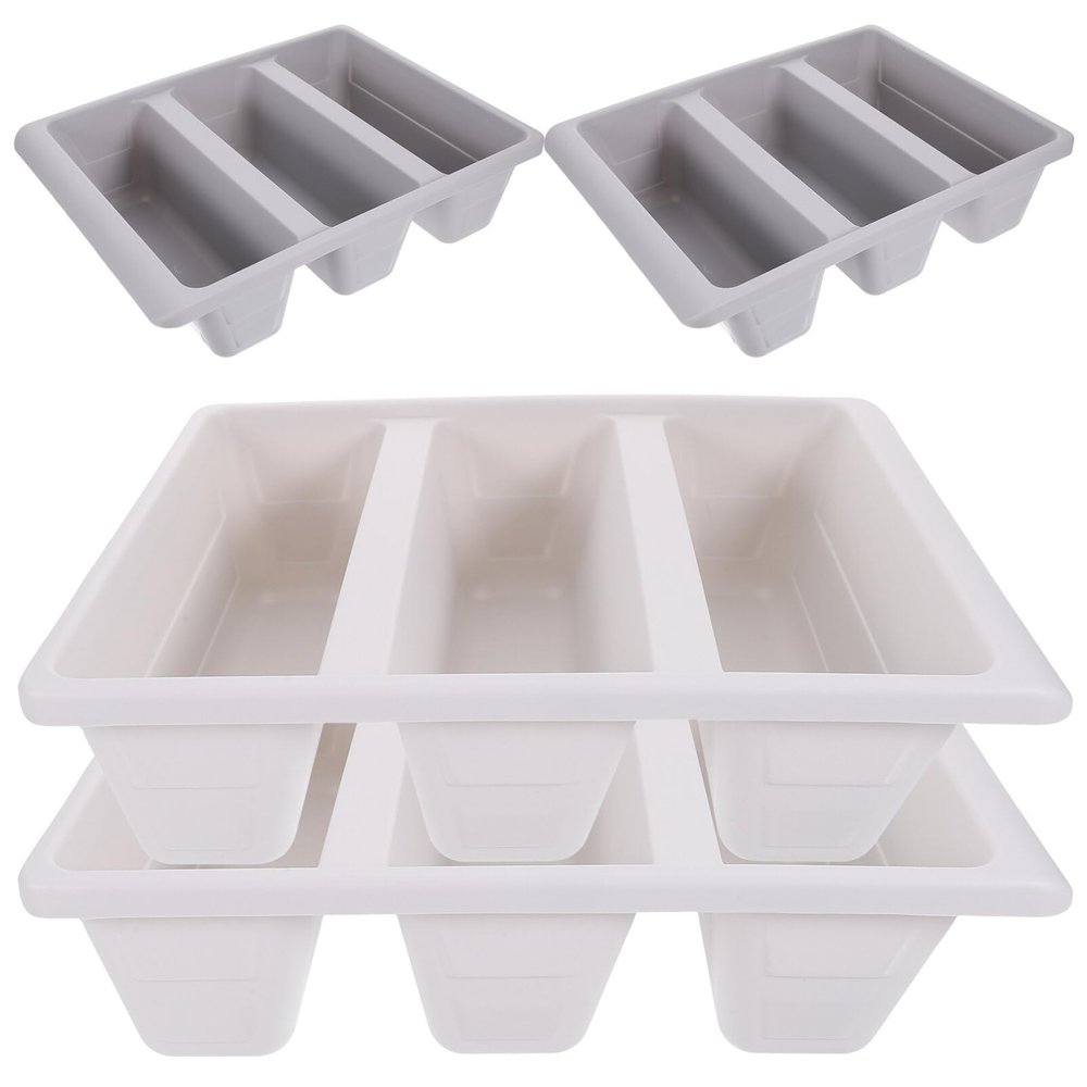 Cabilock 4pcs Space Saving Shoe Case Plastic Shoe Holder Tray for Slippers Storage Box Home Entryway