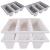 Cabilock 4pcs Space Saving Shoe Case Plastic Shoe Holder Tray for Slippers Storage Box Home Entryway view 1