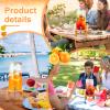 Maxcheck 2.9 Gallon Beverage Dispenser 11 L Glass Drink Dispenser with Wood Stand Spigot Lid Large Drink Container Lemonade Jar for Picnic Bar Restaurant Store view 4