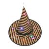 FRGMNT Witch Hats Hanging,Halloween Witch Hat Witch Cap Costume Accessory for Halloween Christmas Party-Wicker Woven pattern view 3