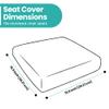 Trimming Shop Spandex Chair Seat Covers Elasticated Removable Washable Stretchable Soft Dining Chair Seat Cushion Protectors Slipcovers for Restaurant, Banquet, Wedding Party, Rose Gold, 20pcs view 2