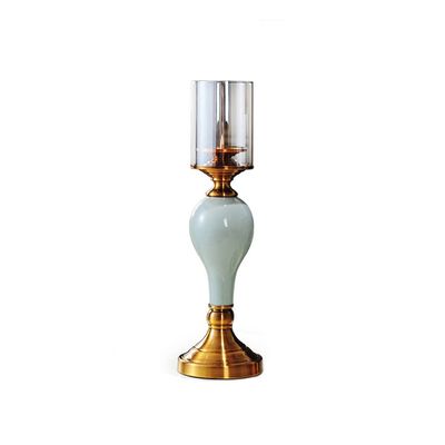 HEXEH Candlestick Holders Creative Candle Holder Decoration Nordic Romantic Home Decoration Candle Holder New Chinese Style Porch TV Cabinet Decoration Decorative Candlestick Holder (Size : 1)