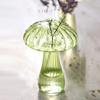 AISEER Glass Mushroom Vase Multi Color Flowers Hydroponic Flower Holder Mushroom Vase Mushroom Shaped Bud Glass Vase Colored Transparent Hydroponic Plant Vase Green Plants are Not Included view 1
