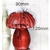 AISEER Glass Mushroom Vase Multi Color Flowers Hydroponic Flower Holder Mushroom Vase Mushroom Shaped Bud Glass Vase Colored Transparent Hydroponic Plant Vase Green Plants are Not Included view 2