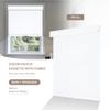 Boolegon Cordless Blackout Roller Shades for Windows, Free-Stop Linen Shades with Valance, Thermal Insulated Fabric, UV Protection Roller Blinds for Home, Office (White, 22" W x 72" H) view 3