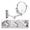 AMHIL Wall Mounted Makeup Mirrors, 8 Inch Chrome Double Sided Vanity Mirrors with Magnifying, Bathroom Flexible Extendable 360 Swivel Mirrors,10X (Color : 5X) view 4