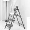 Step Stools,Step Ladder, 2 Step Aluminium Folding Ladder, Oversized Pedals, Portable Slim Step Stool, Safety Household Ladder Stepladder (Color : Black) view 4