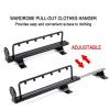 Closet Clothes Hanger Rail, Pull-Out Closet Rod 25-44cm, Adjustable Wardrobe Clothing Rail, Closet Organizer Rack for Pants and Coat, Space Saving and Storage (Size : 30cm/11.8in) view 4