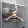 Pull Out Clothes Hanger Rail 30-80 cm, Steel Extendable Closet Rod, Mount Wardrobe Hanger Rack, Closet Storage Rack,for Scarfs Jeans Clothes Trousers Towels (Size : 30cm/11.8in) view 1