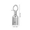 Angoily 2pcs Stainless Steel Rope End Stoppers Snap Hook Decking Rope Fittings for Outdoor Spaces Easy Installation Heavy Duty Design for Concierge Railings and view 2