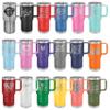 Customized Polar Camel 20 oz. Vacuum Insulated Travel Mug with Slider Lid Personalized With Your Text (Purple) view 4