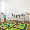 Child Educational Learn Road Traffic Area Rugs, City Life Educational Traffic Easy Clean Rug, Soft Non-Skid Carpet Throw Rug for Kids Teen Girls Boys Bedroom Living Room Bathroom Classroom 5ftx8ft view 4