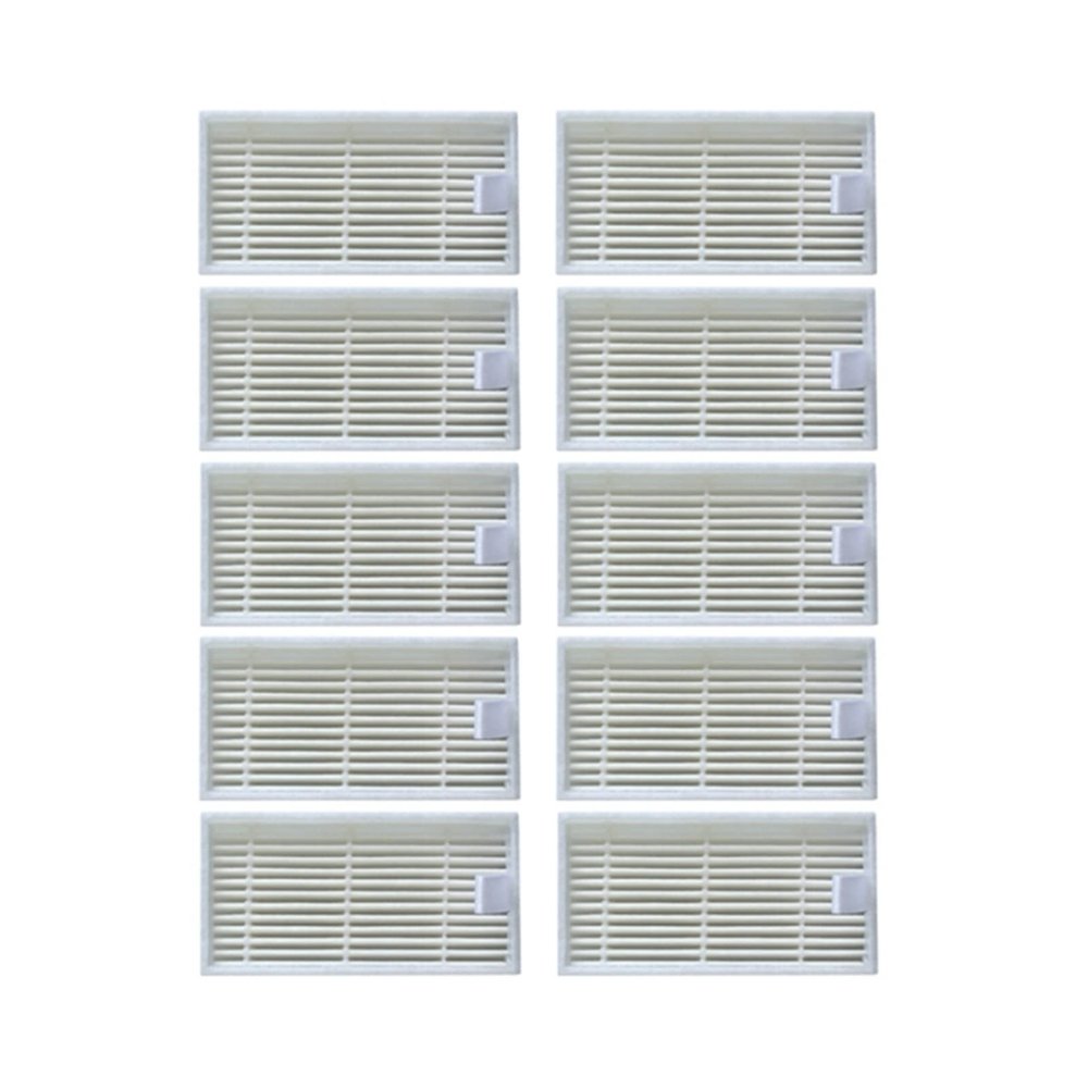 EtliN 10 Pcs V50 V55 Robot Vacuum Cleaner Hepa Filter Compatible with Chuwi Ilife V50 Pro V5s V5 Ilife V3s V55 Pro Robotic Vacuum Cleaner Parts