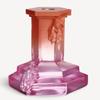 Kosta Boda Rocky Baroque Candlestick Spicy Rose Large view 1