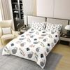100% Nature Cotton Cute Opossum Duvet Cover Set Watercolor Flower Plant Comforter Cover Set Twin Size with 1 Pillowcase Cartoon Animals Bedding Set(No Comforter) view 2