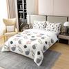 100% Nature Cotton Cute Opossum Duvet Cover Set Watercolor Flower Plant Comforter Cover Set Twin Size with 1 Pillowcase Cartoon Animals Bedding Set(No Comforter) view 3